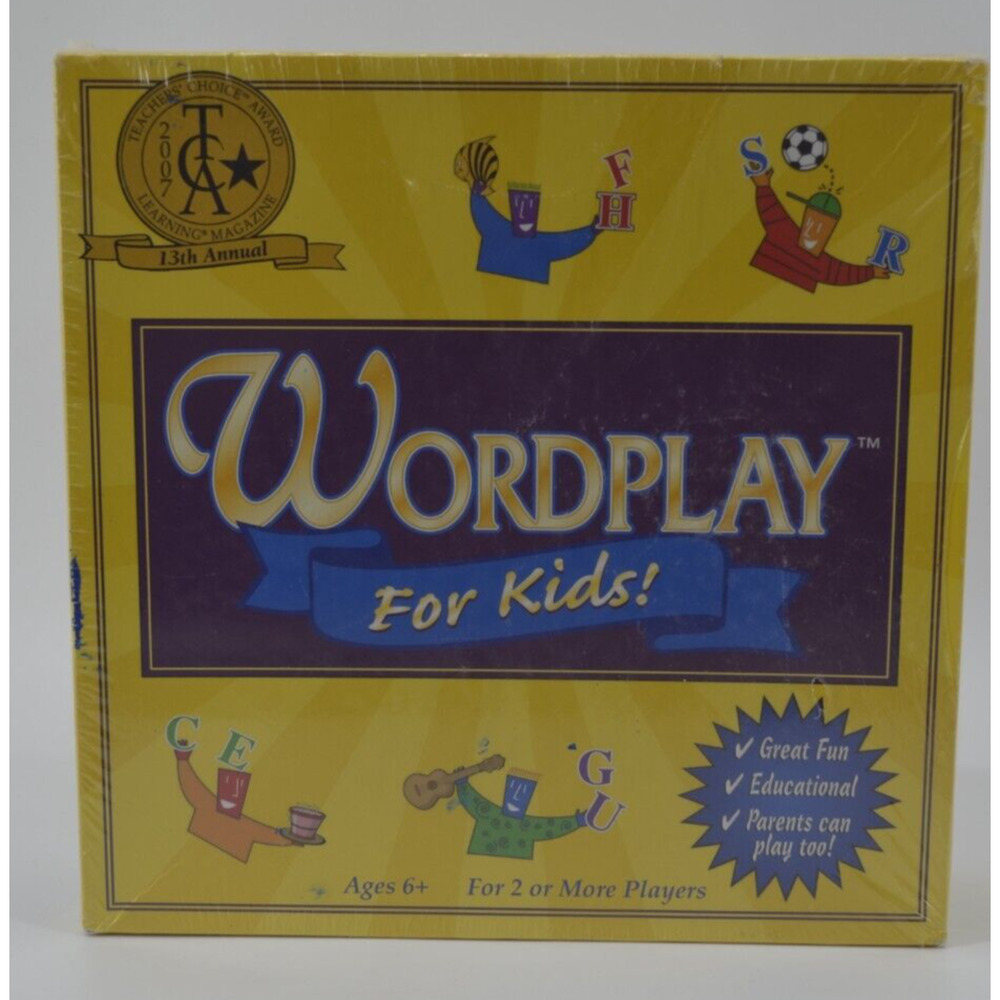 Wordplay Board Game Learning Kids Educational 2007 Teachers